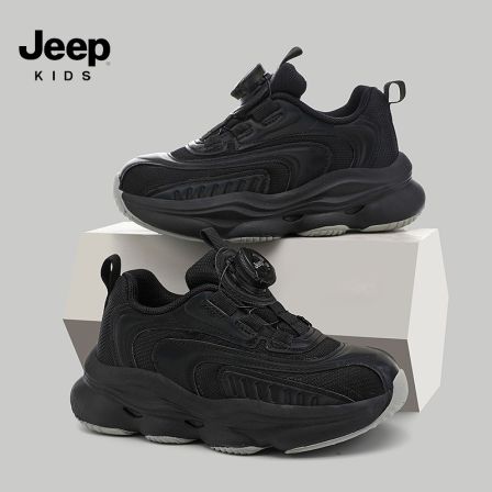 Jeep男童运动鞋秋季透气百搭儿童韩系休闲鞋新款校园女童软底跑鞋