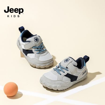 Jeep男童鞋子软底宝宝学步鞋秋季新款中小童户外运动鞋女童休闲鞋