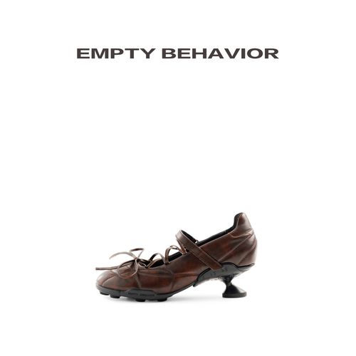 EMPTY BEHAVIOR·星际系列·运动芭蕾鞋 做旧黑棕玳瑁色主图