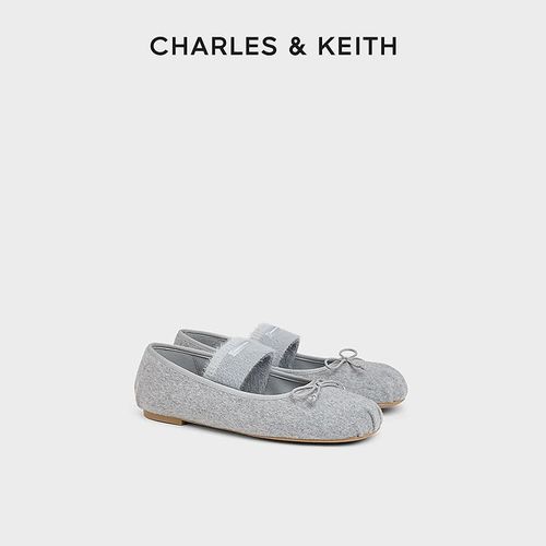 CHARLES & KEITH25冬平底蝴蝶结玛丽珍鞋芭蕾舞鞋CK1-70920211主图