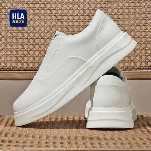 HLA/海澜之家夏季男鞋一脚蹬软底休闲鞋开车百搭通勤运动豆豆鞋主图