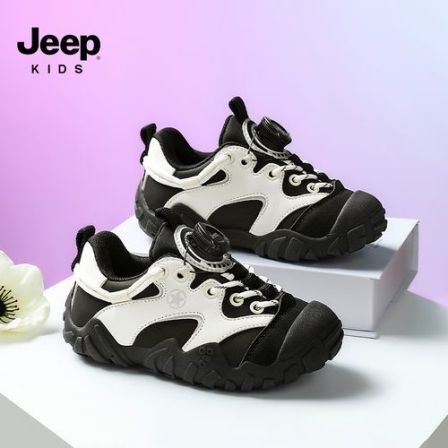 Jeep儿童运动鞋秋季女童跑步鞋2025新款男童休闲户外鞋登山徒步鞋