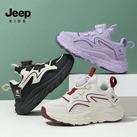 Jeep童鞋2025秋季新款运动鞋户外休闲双网透气儿童跑步鞋 YC70858