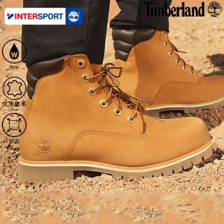 Timberland添柏岚男鞋马丁靴新款户外徒步登山鞋皮革高帮靴大黄靴