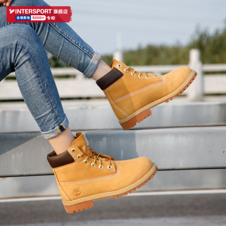 Timberland添柏岚官方女鞋大黄靴户外踢不烂马丁靴登山鞋8168R