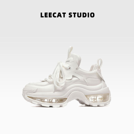 LeeCatStudio|厚底老爹鞋女2025新款小个子增高不累脚运动休闲鞋