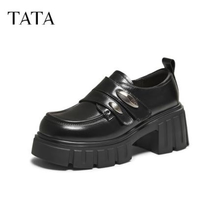 【琥珀流光】TATA他她2025秋时尚简约休闲圆头女乐福鞋新款CHY08CM5