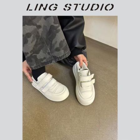 LING/STUDIO『纯白茉莉』ins四季款百搭经典休闲小白鞋5022501