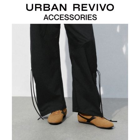 URBAN REVIVO2025秋季新款女士复古撞色拼接运动鞋UAYS50068