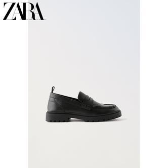 ZARA24冬季新款 童鞋女童 时尚休闲百搭校园风皮鞋 2520430 800