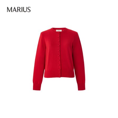 MARIUS【翟一翟专属】糖豆开衫短款时尚圆领秋冬长袖休闲