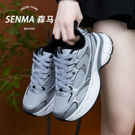 SENMA/森马秋冬新款皮面老爹鞋女运动鞋轻便软底潮流跑步鞋休闲鞋