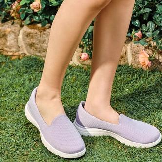 Skechers斯凯奇秋冬女鞋休闲鞋浅口单鞋一脚蹬软底女鞋136408