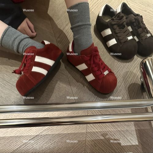 【soso】25ss｜莓果泡芙｜真皮复古欧包厚底德训鞋主图