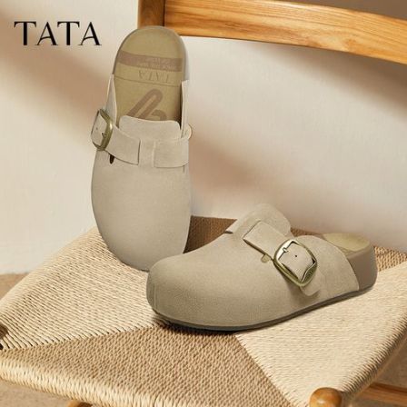 【琥珀流光】TATA他她勃肯鞋女鞋秋季新款2025平底外穿4UL01CH5