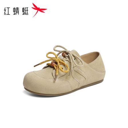 红蜻蜓勃肯鞋2025秋季新款女鞋厚底两穿牛津袋鼠鞋舒适时尚休闲鞋