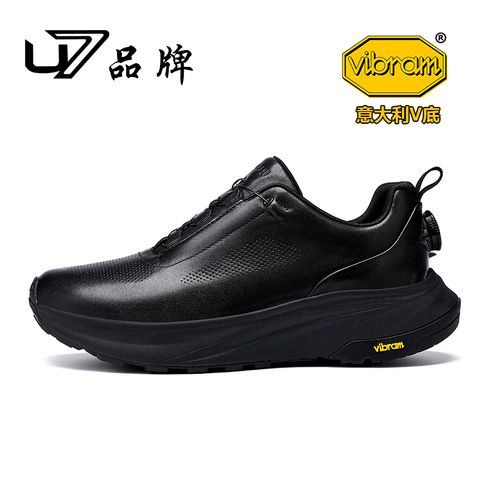 U7品牌男鞋 头层牛皮 意大利VIBRAM鞋底 时尚百搭高级感休闲鞋主图