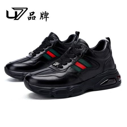 U7品牌男鞋 好鞋相伴 真皮休闲运动鞋