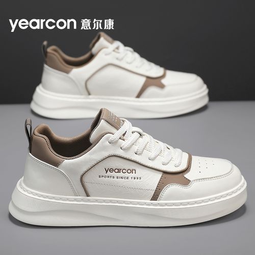YEARCON/意尔康秋季新款时尚休闲板鞋厚底增高百搭透气小白鞋4826主图