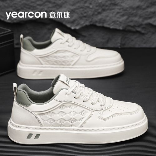 YEARCON/意尔康小白鞋男鞋爆款秋季透气男士增高级感休闲板鞋4797主图