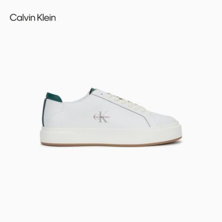 CK Jeans25秋季男皮革拼接休闲鞋板鞋小白鞋YM01460