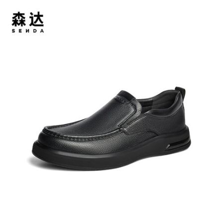 Senda/森达商务正装皮鞋男冬新商场同款一脚蹬满帮鞋41WY7DM4