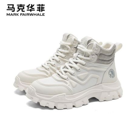 马克华菲2025新款情侣款增高马丁靴男士英伦男鞋马丁靴透气舒适