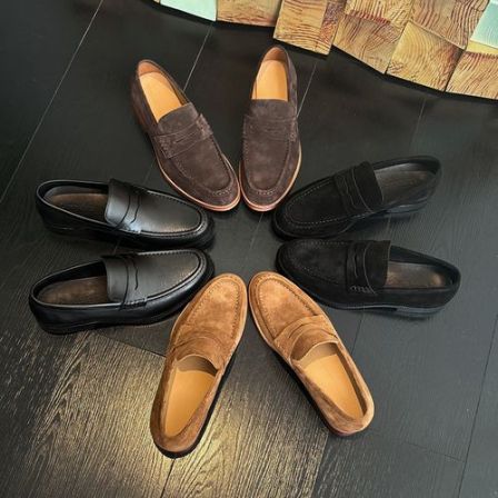 徐先生出品 4季手工定制牛皮勒夫鞋  9968【杜恩】