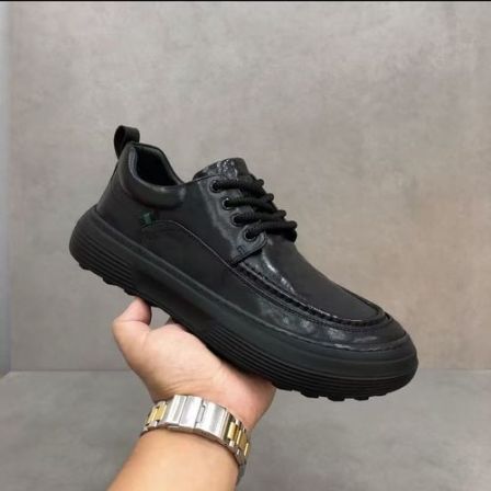 新款高品质全皮面休闲百搭男鞋