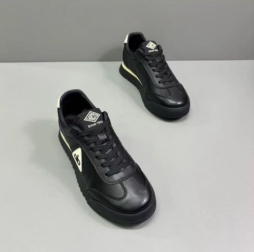 新款高品质全皮面休闲百搭男鞋主图