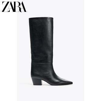 ZARA25秋季新款 女鞋 高跟皮靴 1014610 800