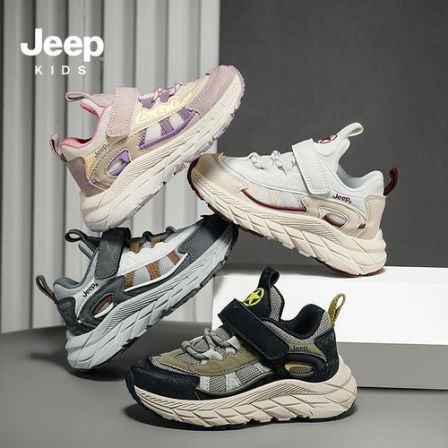 Jeep童鞋秋季男童女童网面休闲耐磨跑鞋儿童户外运动鞋 GL7230