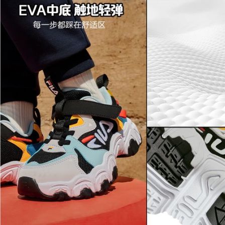 FILA KIDS斐乐童鞋跑步鞋春季款小童魔术贴猫爪运动鞋K54B511102F