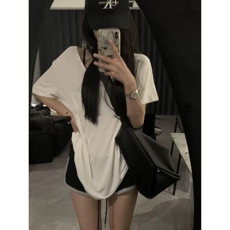 徐秋阳  亲肤独白（大版型）春季新款百搭时尚休闲显瘦短袖12279-