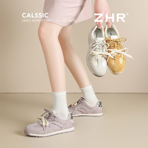 【安静专属】ZHR则则双鞋带德训阿甘鞋休闲百搭多巴胺女鞋CX83主图