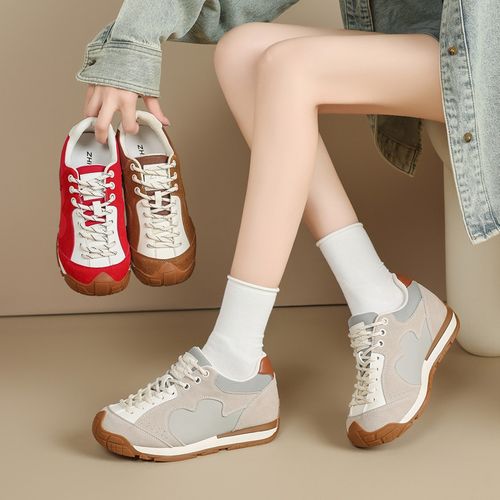 【安静专属】ZHR则则4.5厚底休闲鞋2025秋季多巴胺百搭系带女鞋KD96主图