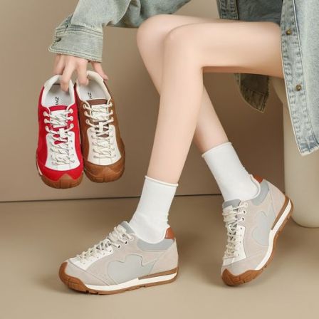 【安静专属】ZHR则则4.5厚底休闲鞋2025秋季多巴胺百搭系带女鞋KD96
