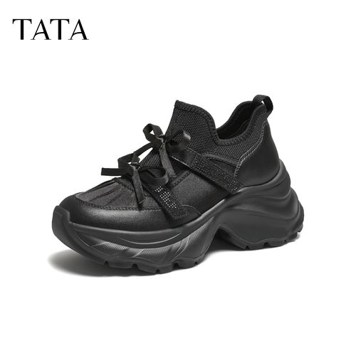 TATA他她2025秋新款甜酷厚底老爹鞋时尚运动休闲鞋女鞋子CWN01CM5主图