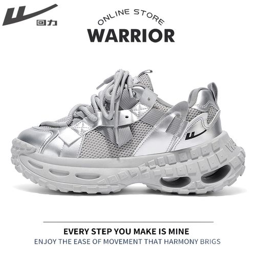 Warrior/回力男鞋透气老爹鞋时尚厚款时尚休闲四季增高厚底潮流主图