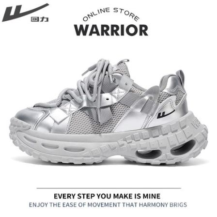 Warrior/回力男鞋透气老爹鞋时尚厚款时尚休闲四季增高厚底潮流