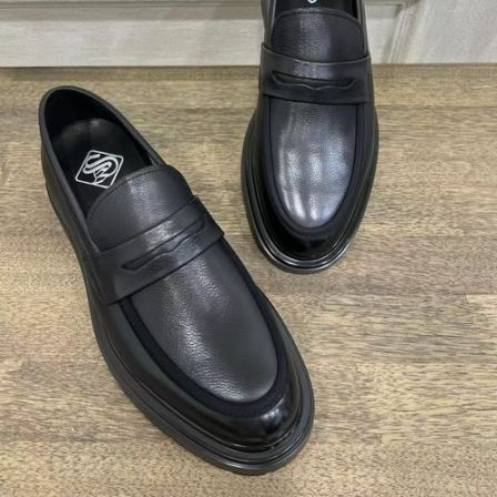8058-2【杨会长名品男装】男士欧货•超轻款商务休闲皮鞋圣