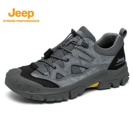 JEEP/吉普男鞋休闲风舒适百搭户外徒步鞋男士抓地防滑耐磨登山鞋