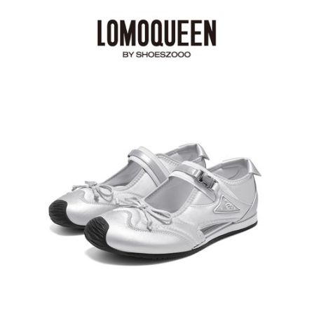 lomoqueen2025夏季新款玛丽珍女鞋浅口单鞋蝴蝶结芭蕾舞平底鞋女