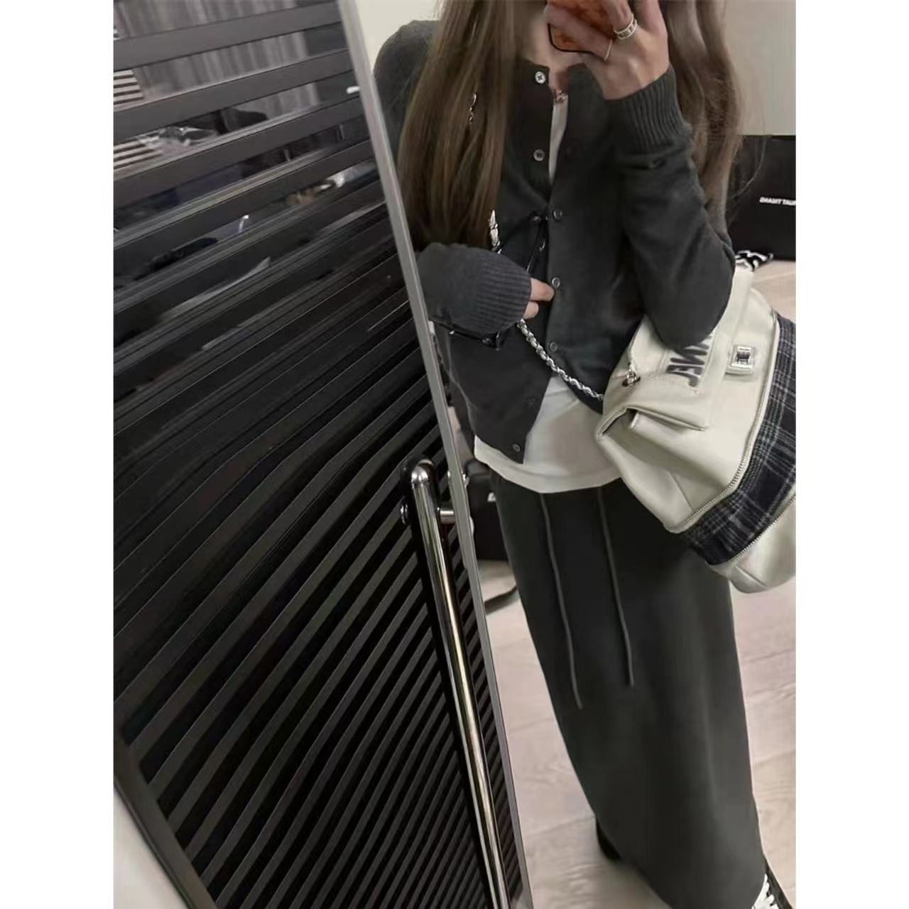 徐秋阳  早秋开衫  时尚休闲百搭纯色显瘦开衫YM083主图