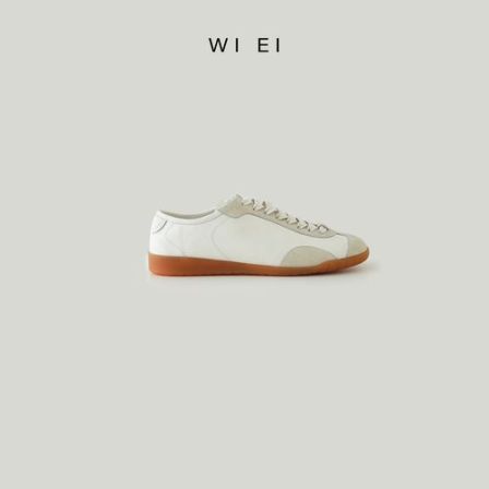 《WI EI》休闲系带小白鞋德训鞋 运动板鞋阿甘鞋 5W1043