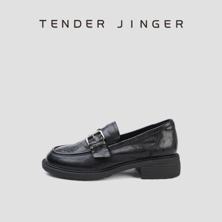 Tender Jinger2025新款女式羊皮乐福鞋小皮鞋ZS1034