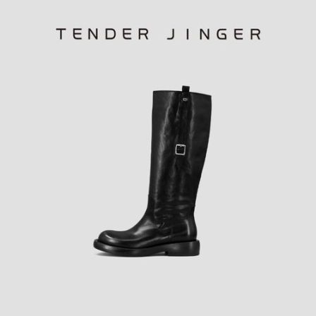 Tender Jinger2025新款女式油腊牛皮长筒靴ZS1019