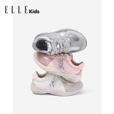 ELLE KIDS童鞋2025新款女童软底运动鞋春秋儿童休闲鞋女孩跑步鞋