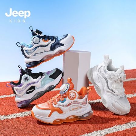 Jeep童鞋2025夏季新款儿童双网休闲舒适减震运动鞋XH92036