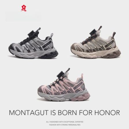 Montagut梦特娇儿童运动鞋2025秋季新款男女童老爹鞋BG57392
